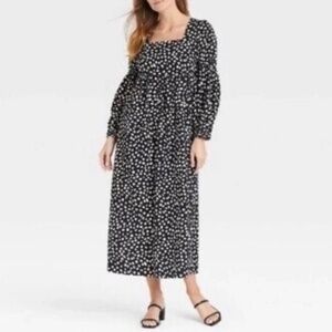 Who What Wear - Polka Dot Maxi Dress Size small